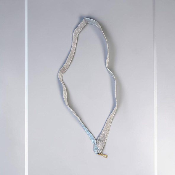 Medaljband-Metallic-Silver