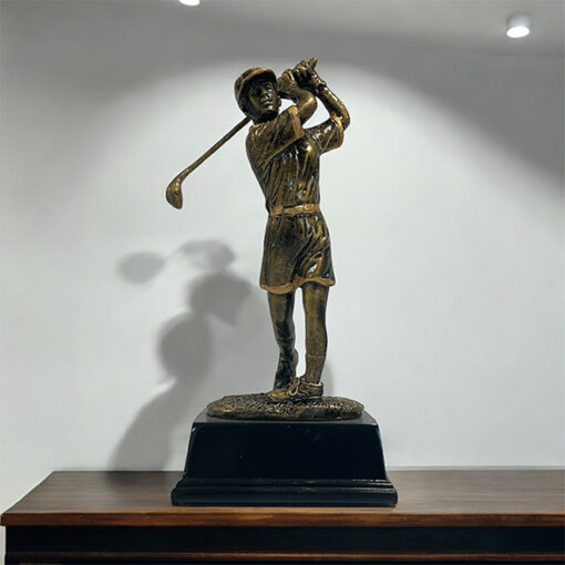 Golfstatyett kvinnlig golfare 170mm
