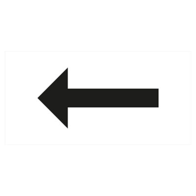 Parkeringsskylt svart pil vänster