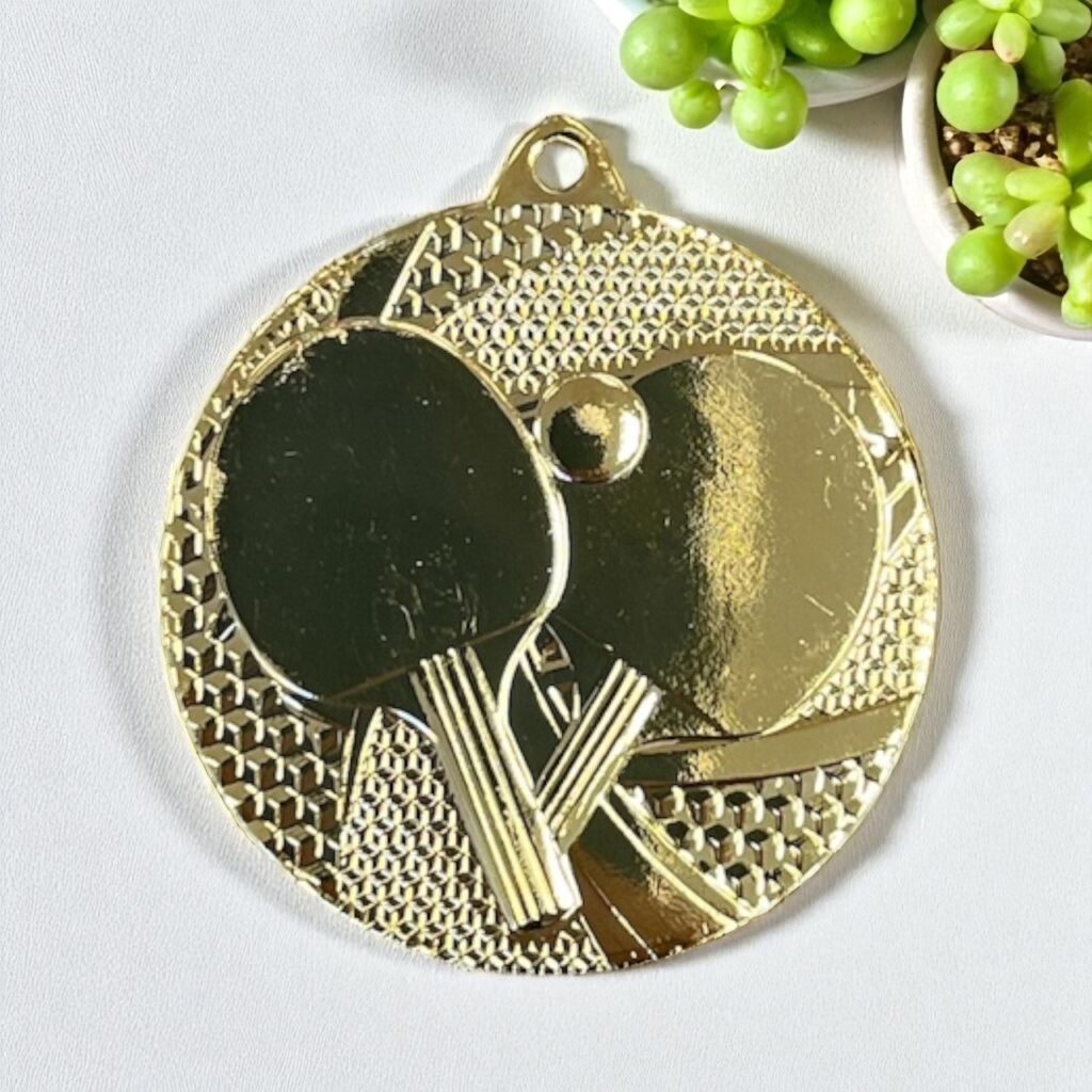 Medalj-Bordtennis-Guld-40mm