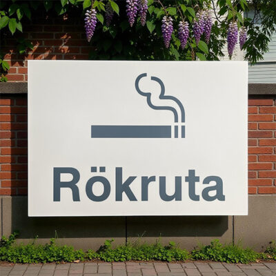 Skylt rökruta