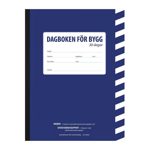 Byggdagbok 30-Dagars A4