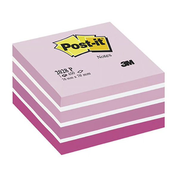 Notiskub Post-it Fresh Pink 76x76mm 450 Blad