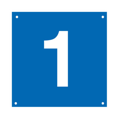 Nummerskylt Parkering 150x150mm inkl 2 hål