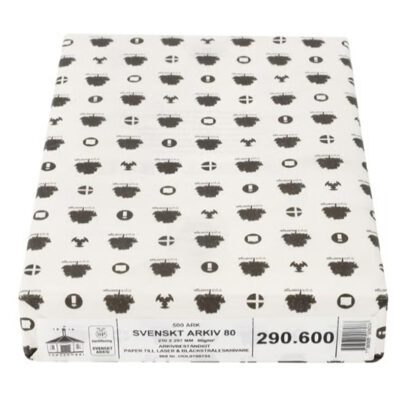 Papper Svenskt Arkiv vitt A4 80g 290.600