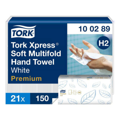 Pappershandduk Tork 100289 Xpress soft multifold H2 2-lg 210x260mm
