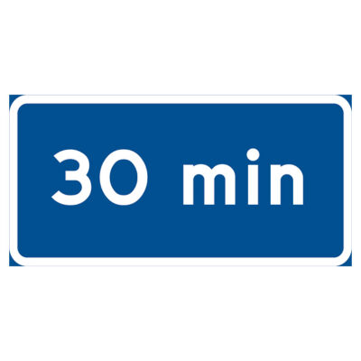 Parkeringsskylt Vägskylt 30 min parkering