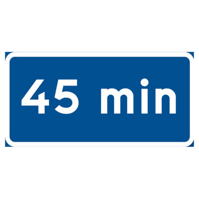 Parkeringsskylt 45 min