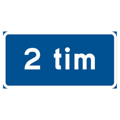 Parkeringsskylt Vägskylt 2 timmar