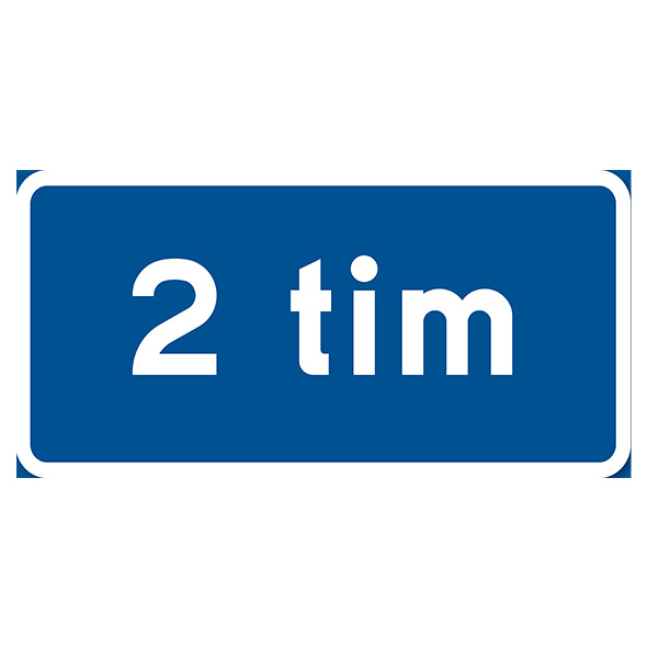 Parkeringsskylt Vägskylt 2 timmar