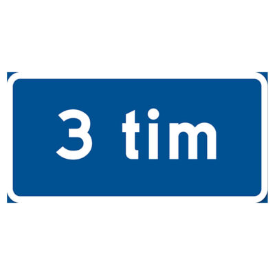 Parkeringsskylt Vägskylt 3 timmar