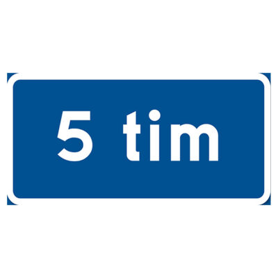 Parkeringsskylt Vägskylt 5 timmar