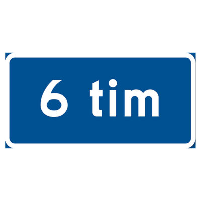 Parkeringsskylt Vägskylt 6 timmar
