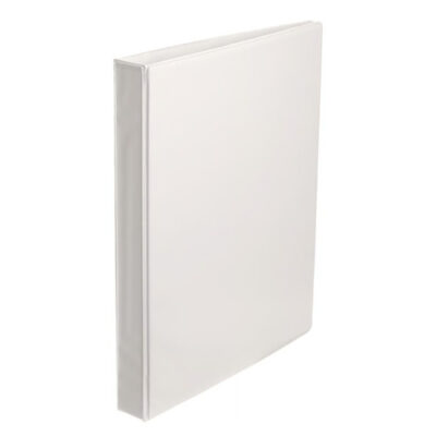 Ringpärm PP Med Ficka Ø29mm Vit A4