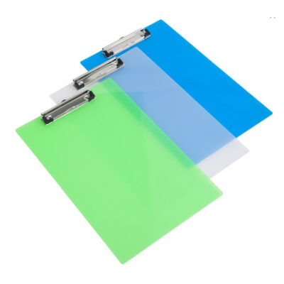 Skrivplatta plast sorterade färger A4