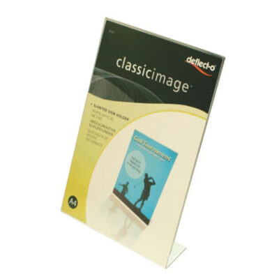 Skyltställ Akryl L-fot A4