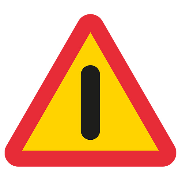 A40 Vägskylt Vägmärke Varning annan fara