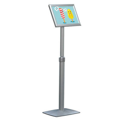 Broschyrställ på fot storlek A4 297x210mm justerbart