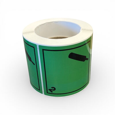 Etiketter farligt gods Icke brandfarlig gas klass 2