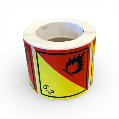 Etiketter farligt gods Organiska peroxider klass 5.2