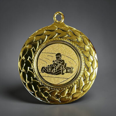 Medalj-Gokart-Guld-45mm