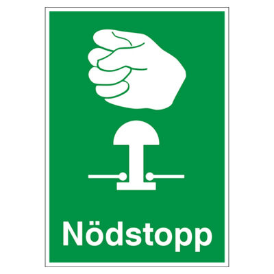 Nödskylt Nödstopp