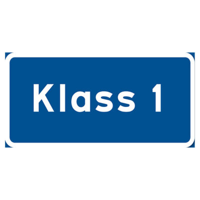 Parkeringsskylt Vägskylt Klass 1