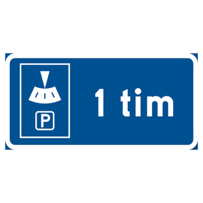 Parkeringsskylt Vägskylt P-skiva 1 timme