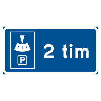 Parkeringsskylt Vägskylt P-skiva 2 timmar