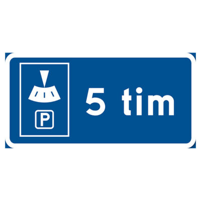 Parkeringsskylt Vägskylt P-skiva 5 timmar