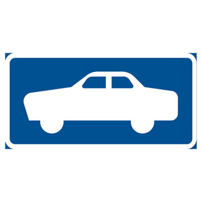 Parkeringsskylt Vägskylt S3 Symbol personbil