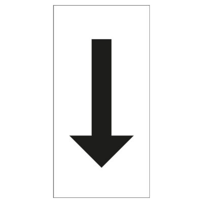 Parkeringsskylt Vägskylt T11-2 Utsträckning pil nedåt