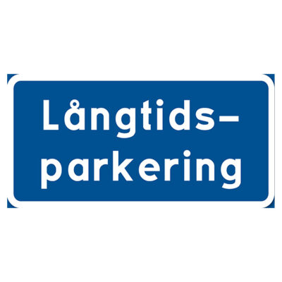 Parkeringsskylt Vägskylt långtidsparkering