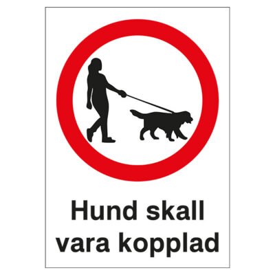 hund skall vara kopplad bild 3