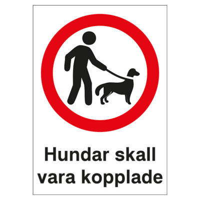 hundar skall vara kopplade bild 1