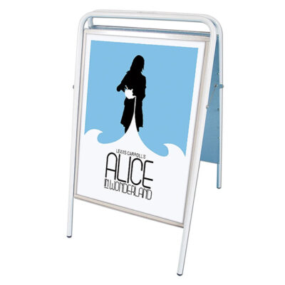 Gatuställ Sign vit 50x70cm