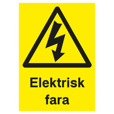 Varningsskylt elektrisk fara