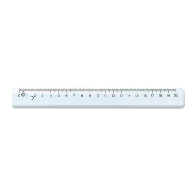 Linjal Glasklar Plast 20cm