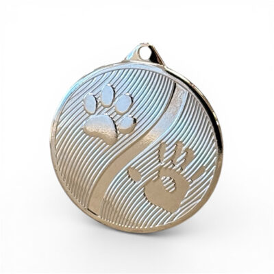 Medalj-Hundtass-50mm-Silver