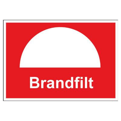 Brandskylt Brandfilt
