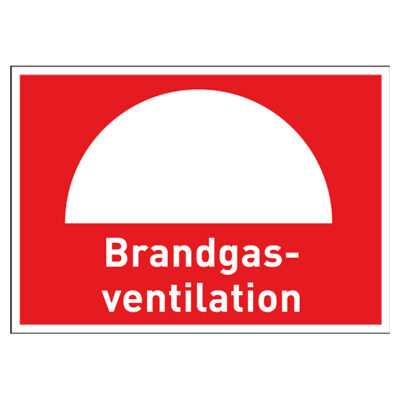 Brandskylt Brandgasventilation