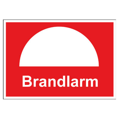 Brandskylt Brandlarm