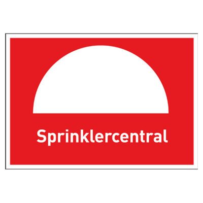 Brandskylt Sprinklercentral