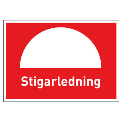 Brandskylt Stigarledning