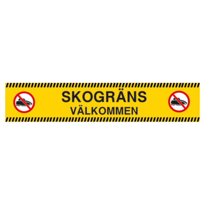 Golvdekal Skogräns Välkommen 1000x200mm inkl golvlaminat