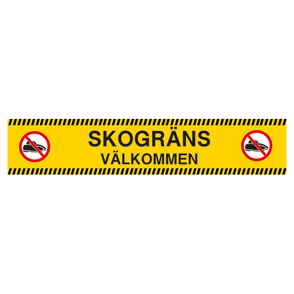 Golvdekal Skogräns Välkommen 1000x200mm inkl golvlaminat