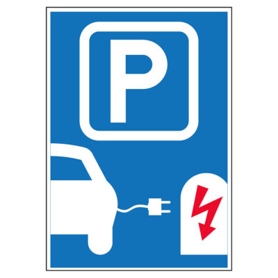 Parkeringsskylt Laddplats T24 P Elbilar